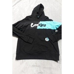 Cookies Mens Size XL Black Changing Lanes Pullover Hoodie